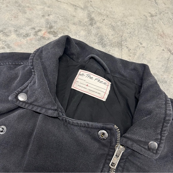 Free People Rebel Cotton Moto Jacket Small - Picture 3 of 12